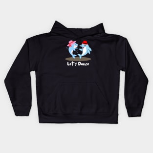 Cute Dolphin Couple Having Dance Kids Hoodie